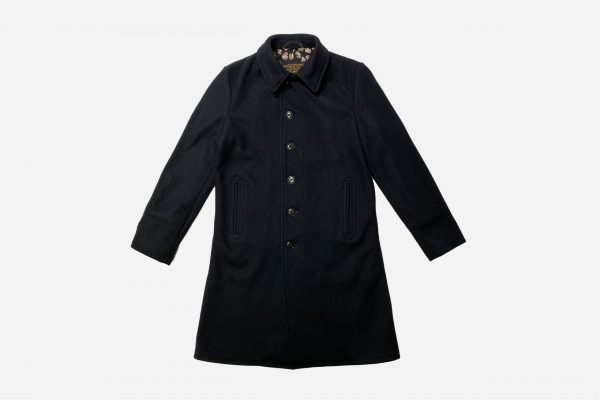 Officer Coat ~ Black Melton Wool